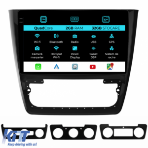 Navigation for Skoda Yeti, 2009-2017, Incell 10Inch, 2Gb Ram, 32Gb Storage, Carplay