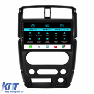 Navigation for Suzuki Jimny 3, 2005-2019, 9 Inch, 8Gb Ram, 256Gb Storage, Carplay