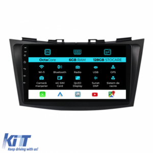 Navigation for Suzuki Swift, 2010-2017, 9 Inch, 6Gb Ram, 128Gb Storage, Carplay