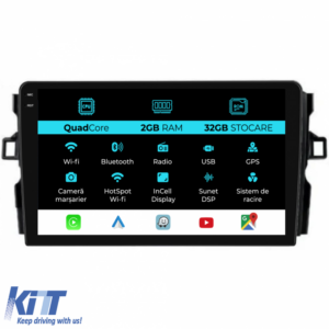 Navigation for Toyota Auris, (2006 - 2012), 10 Inch, 2Gb Ram, 32Gb Storage, Carplay