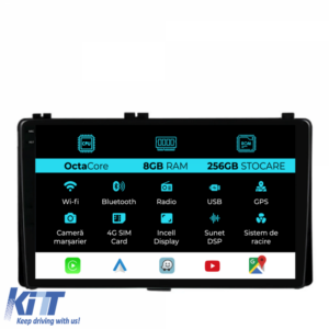Navigation for Toyota Auris, Corolla (2015-2019), 9 Inch, 8Gb Ram, 256Gb storage, Carplay