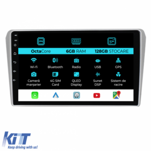 Navigation for Toyota Avensis, 2002 - 2008, 9 Inch, 6Gb Ram, 128Gb storage, Carplay