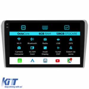 Navigation for Toyota Avensis, (2002-2008), 9 Inch, 6Gb Ram, 128Gb storage, Carplay.