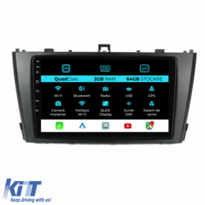 Navigation for Toyota Avensis, (2008-2015), 9Inch, 2Gb Ram, 64Gb Storage, Carplay