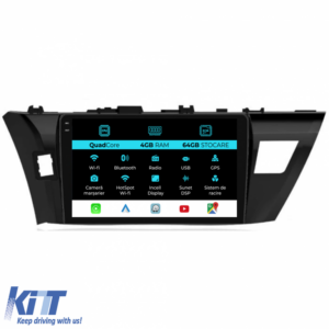 Navigation for Toyota Corolla, 2013-2019, QuadCore, 10 Inch, 4 Gb RAM, 64 Gb Storage, Carplay