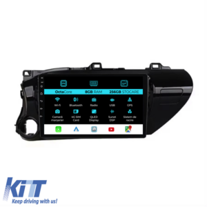 Navigation for Toyota Hilux 2015+, 10 Inch, 8Gb RAM, 256Gb Storage, Carplay