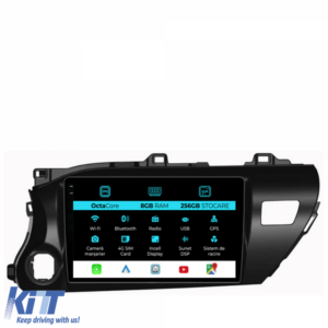 Navigation for Toyota Hilux 2015+, 10 Inch, 8Gb Ram, 256Gb Storage, Carplay