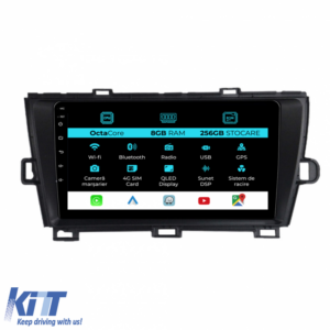 Navigation for Toyota Prius W3 (2009 - 2015), 9Inch, 8Gb Ram, 256Gb Storage, Carplay
