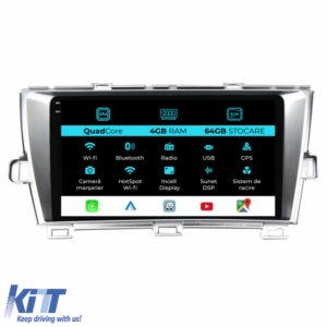 Navigation for Toyota Prius W3 (2009-2015), QuadCore, 9 Inch, 4Gb Ram, 64Gb Storage, Carplay