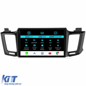 Navigation for Toyota Rav 4, 2012-2018, 10 Inch, 4Gb Ram, 64Gb Storage, Carplay