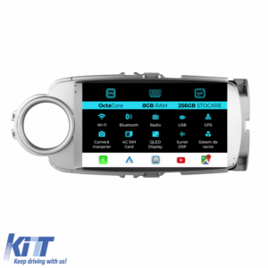 Navigation for Toyota Yaris, 2011-2018, 9Inch, 8Gb Ram, 256Gb Storage, Carplay