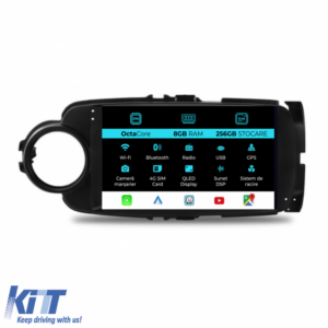 Navigation for Toyota Yaris, 2011-2018, 9Inch, 8Gb Ram, 256Gb Storage, Carplay