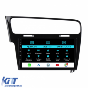 Navigation for Volkswagen, Golf 7 (2013-2020), 10 Inch, 2Gb Ram, 64Gb Storage, Carplay