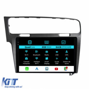 Navigation for Volkswagen Golf 7 (2013-2020), 10 Inch, 2Gb Ram, 32Gb Storage, Carplay