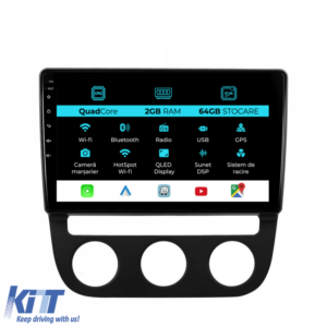 Navigation for Volkswagen Golf5, Jetta (2004-2009), 10 Inch, 2Gb Ram, 64Gb Storage, Carplay