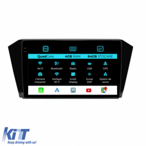 Navigation for Volkswagen Passat B8 (2015-2022), QuadCore, 10 Inch, 4Gb RAM, 64Gb Storage, Carplay
