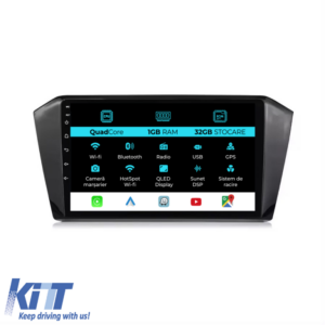 Navigation for Volkswagen Passat B8 (2015 - 2022), 10 Inch, 1GB RAM, 32GB storage, Carplay