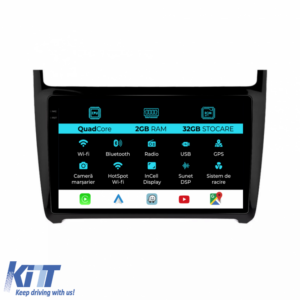 Navigation for Volkswagen Polo, (2009-2018), Incell 9Inch, 2Gb Ram, 32Gb Storage, Carplay.