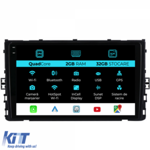 Navigation for Volkswagen T-Roc, 2017-2025, 9Inch, 2Gb Ram, 32Gb Storage, Carplay