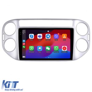 Navigation for Volkswagen Tiguan, 2006-2016, 2K Display, 8Gb RAM, 256Gb Storage, Bluetooth, WiFi, Carplay