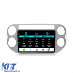 Navigation for Volkswagen, Tiguan (2006-2016), 9 Inch, 2Gb Ram, 64Gb Storage, Carplay