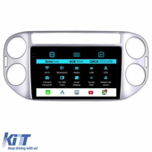 Navigation for Volkswagen Tiguan, (2006-2016), 9 Inch, 6Gb Ram, 128Gb Storage, Carplay