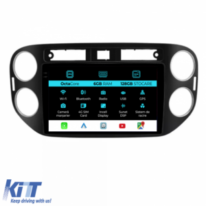 Navigation for Volkswagen Tiguan, (2011-2016), 9Inch, 6Gb Ram, 128Gb Storage, Carplay