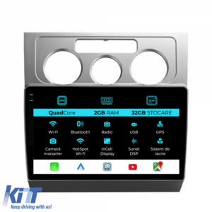 Navigation for Volkswagen Touran, (2003-2010), 10 Inch, 2Gb Ram, 32Gb Storage, Carplay