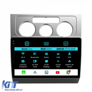 Navigation for Volkswagen Touran, 2003-2010, 10 Inch, 8Gb Ram, 256Gb Storage, Carplay