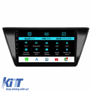 Navigation for Volkswagen Touran, 2014 - 2020, 10 Inch, 1Gb Ram, 32Gb Storage, Carplay