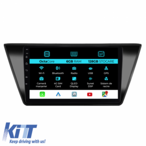 Navigation for Volkswagen Touran, 2015 - 2020, 10 Inch, 6Gb Ram, 128Gb Storage, Carplay