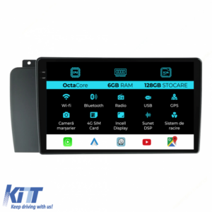 Navigation for Volvo S60, 2004-2010, 9 Inch, 6GB RAM, 128GB Storage, Carplay