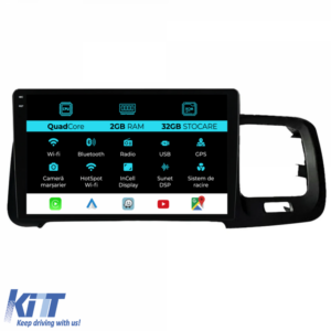 Navigation for Volvo S60, (2010-2015), 9Inch, 2Gb Ram, 32Gb Storage, Carplay