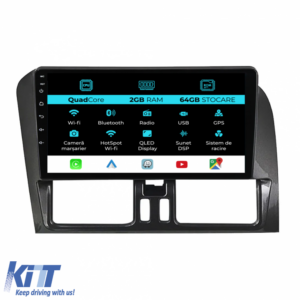 Navigation for Volvo Xc60, 2008 - 2017, 9 Inch, 2Gb Ram, 64Gb storage, Carplay