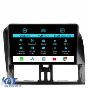 Navigation for Volvo XC60 (2008 - 2017), 9 Inch, 4GB RAM, 64GB storage, Carplay