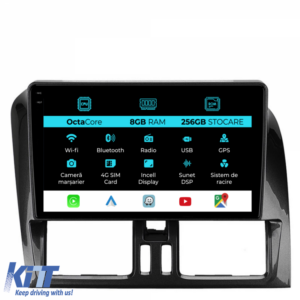 Navigation for Volvo XC60, 2008 - 2017, 9 Inch, 8Gb Ram, 256Gb storage, Carplay