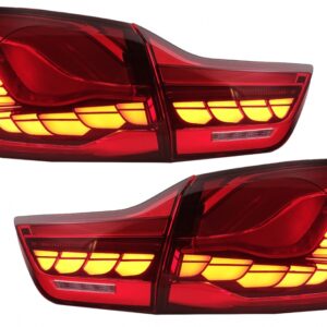 OLED Taillights suitable for BMW 4 Series F32 F33 F36 M4 F82 F83 (2013-03.2019) Red Clear with Dynamic Sequential Turning Light