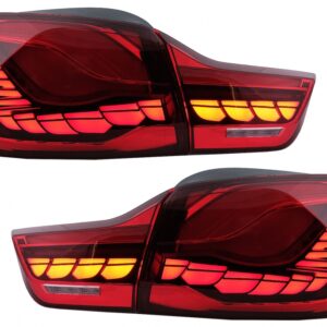 OLED Taillights suitable for BMW 4 Series F32 F33 F36 M4 F82 F83 (2013-03.2019) Red with Dynamic Sequential Turning Light