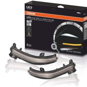 Osram Dynamic Full LEDriving Mirror Indicators suitable for BMW 1 Series F20 F21 2 Series F22 F23 F87 M2 3 Series F30 F31 F34 GT 4 Series F32 F33 F36 X1 E84 Black Edition