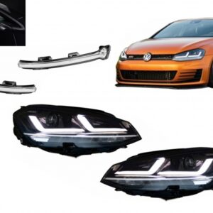 Osram Full LED Headlights with Dynamic Mirror Indicators LEDriving suitable for VW Golf 7 VII (2012-2017) Upgrade