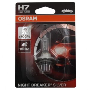 OSRAM Halogen Headlamp Bulb NIGHT BREAKER SILVER 64210NBS-01B H7 12V 55W Blister (1 unit)