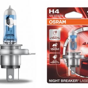 OSRAM Halogen Headlamp Night Breaker Laser H4 64193NL-01BF 12V 60/55W (1 Piece - Blister)