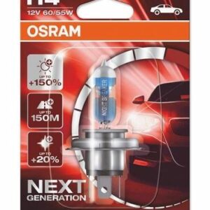 OSRAM Halogen NIGHT BREAKER LASER Headlamp 64193NL-01B60 H4 12V 60/55W Blister (1 unit)