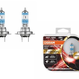 OSRAM NIGHT BREAKER 200 H7 Auto-Moto Halogen Headlamp 64210NB200-HCB Hardcore Box