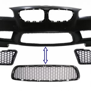 Pack Front Bumper Lower Central and Side Grille suitable for BMW 5 Series F10 F11 (2009-2017) only for M5 Bumper