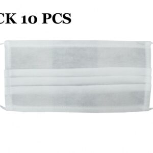 Package of 10 Mask with Folds 100% Polypropylene 2 Layers Unisex