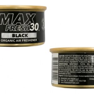 Paradise Air Fresh Organic Air Freshener Uncapped Can Max Fresh 30 Black