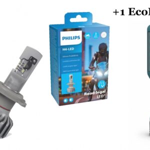Philips H4 LED Bulb 12V 18W Ultinon Pro6000 HL 5800K Moto + EcoPro10 (1 piece)