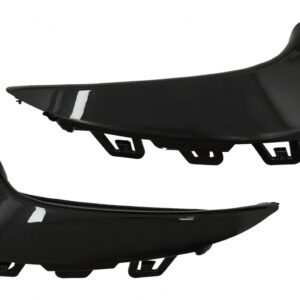Rear Bumper Aero Flaps Flics Side Fins suitable for Mercedes GLA SUV H247 (2020-up) Sport Line Piano Black