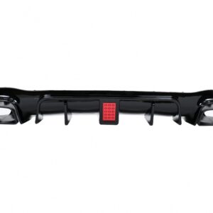 Rear Bumper Air Diffuser suitable for Mercedes E-Class W213 Sport Line (2016-2019) B Design